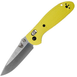 Нож Benchmade Mini Griptilian 556 сталь S30V рук. Yellow Nylon (556-YEL-S30V-BLU)