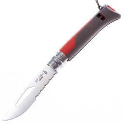 Нож Opinel №8 OutDoor Earth Red сталь 12C27 рукоять термопластик (001714)
