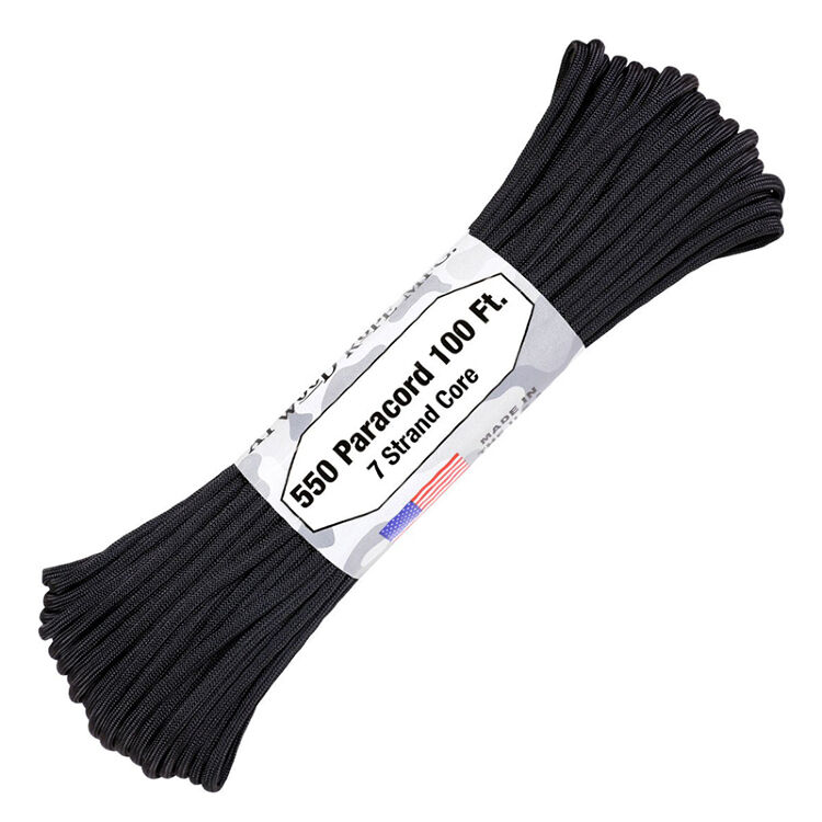 Паракорд Atwoodrope 550 Parachute Cord black 30м