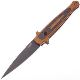 Нож Kershaw Launch 8 Black сталь CPM-154 рукоять Earth Brown Aluminium/CF (7150EBBLK)