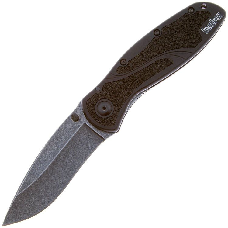 Нож Kershaw Blur Blackwash сталь 14C28N рукоять Black Alu/Trac-Tec (1670BW)