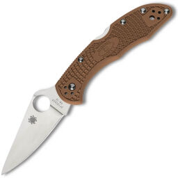 Нож Spyderco Delica 4 сталь VG-10 рукоять Brown FRN (C11FPBN)