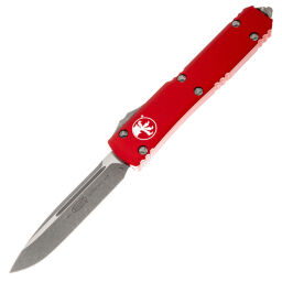 Нож Microtech Ultratech S/E Apocalyptic сталь M390 рукоять Red Aluminium (121-10APRD)