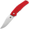 Нож складной Kristal Bronze Horseman 2.0 Red Class Satin cталь N690 рукоять G10 Red
