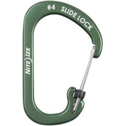 Карабин Nite Ize SlideLock Carabiner #4 Olive Aluminium (CSLA4-08-R6)