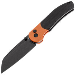 Нож Vosteed Thornton blackwash сталь 14C28N рукоять Orange/Black G10