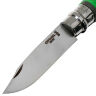 Нож Opinel №12 Explore Green сталь 12C27 термопластик (001899)