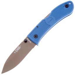 Нож Ka-Bar Dozier Folding Hunter сталь D2 рукоять Blue Zytel (KA4062D2)