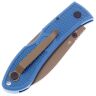Нож Ka-Bar Dozier Folding Hunter сталь D2 рукоять Blue Zytel (KA4062D2)