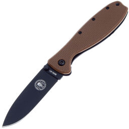 Нож ESEE Zancudo Black сталь AUS-8 рукоять Coyote Brown GFN (BRKR1CBB)