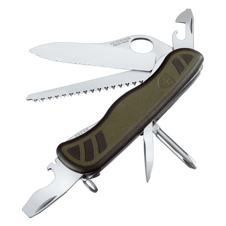 Нож многофункц. Victorinox Swiss Soldier's Knife 08 оливковый (0.8461.MWCH)