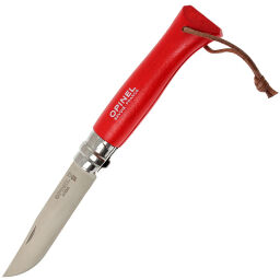 Нож Opinel №8 Trekking Colored сталь 12C27 рукоять граб красный (001705)