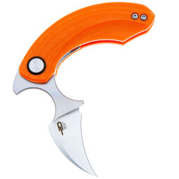 Нож Bestech Strelit satin сталь 14C28 рукоять Orange G10 (BG52C-1)