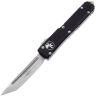 Нож Microtech Ultratech T/E Satin сталь M390 рукоять Black Aluminum (123-4)