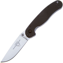 Нож Ontario RAT-2 Satin сталь D2 рукоять Black GRN (8828)