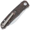 Нож QSP Otter Satin сталь S35VN рукоять Copper Foil CF (QS140-B1)