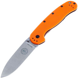 Нож ESEE Avispa Stonewash сталь AUS-8 рукоять Orange GFN (BRK1301OR)