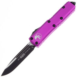 Нож Microtech UTX-85 S/E DLC/Satin сталь M390 рукоять Violet Aluminium (231-1VI)