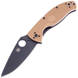 Нож Spyderco Tenacious LTW Black сталь 8Cr13MoV рукоять Tan FRN (C122PTNBK)