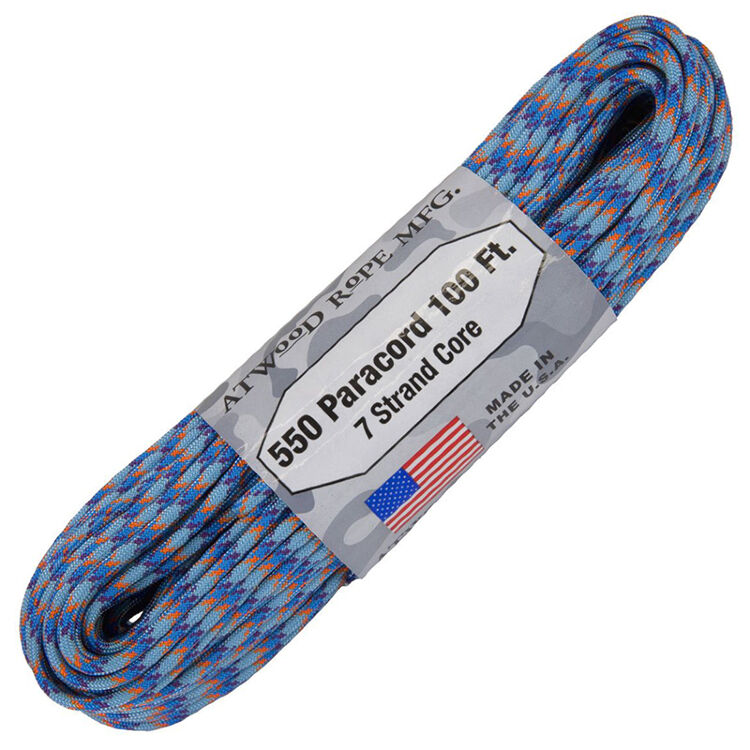 Паракорд Atwoodrope 550 Parachute Cord nebula 30м (США)