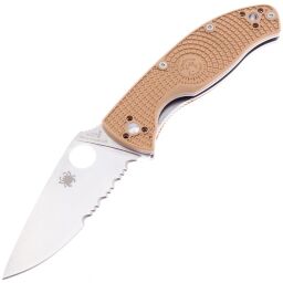 Нож Spyderco Tenacious LTW PS сталь 8Cr13MoV рукоять Tan FRN (C122PSTN)