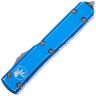Нож Microtech Ultratech S/E Apocalyptic сталь M390 рукоять Distressed Blue Aluminium (121-10DBL)