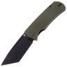 Нож Petrified Fish Beluga Tanto blackwash сталь K110 рукоять Green G10