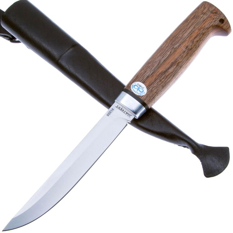 Нож Финка-5 сталь 95Х18 рукоять орех/алюминий (АиР Златоуст)