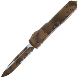 Нож Microtech Ultratech S/E PS Tactical сталь M390 рукоять Coyote Camo Aluminum (121-2CCS)