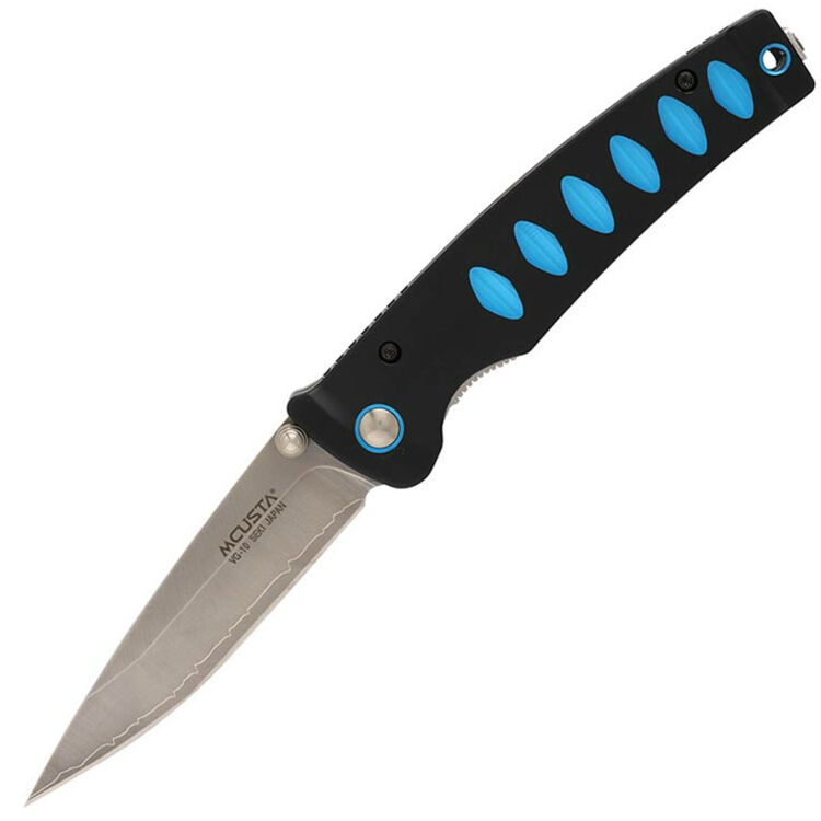 Нож Mcusta Katana Tanto сталь VG-10 рукоять Black-Blue Aluminium (MC-0041C)