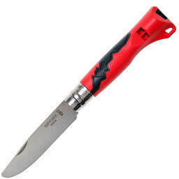Нож Opinel №7 OutDoor Junior Red сталь 12C27 рукоять термопластик (001897)