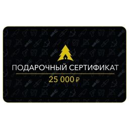 Сертификат на 25 000 руб.