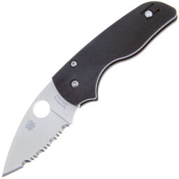 Нож Spyderco Lil' Native Compression Lock Serrated сталь S30V рукоять G10 (C230GS)