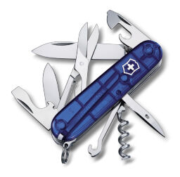 Нож многофункц. Victorinox Climber Translucent Blue 91мм (1.3703.T2)