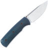 Нож Petrified Fish Beluga Fixed satin сталь N690 рукоять Blue Micarta