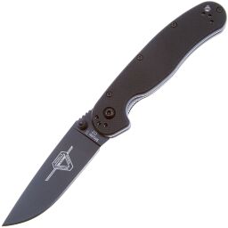 Нож Ontario RAT-2 Black сталь D2 рукоять Black GRN (8830)