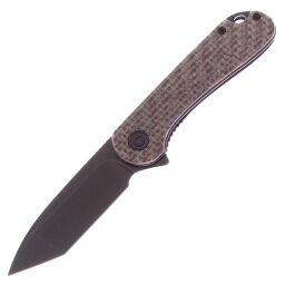 Нож CIVIVI Elementum Tanto Blackwash сталь D2 рукоять Brown Matrix Micarta (C907T-D)