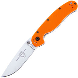 Нож Ontario RAT-2 Satin сталь AUS-8 рукоять Orange GRN (8860OR)