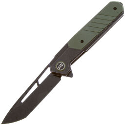 Нож We Knife Arsenal blackwash сталь CPM-20CV рукоять Black Ti/OD Green G10 (WE20073-2)