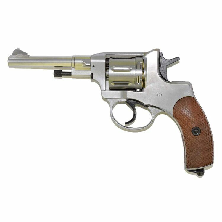 Револьвер пневматический Gletcher NGT Silver (Наган)