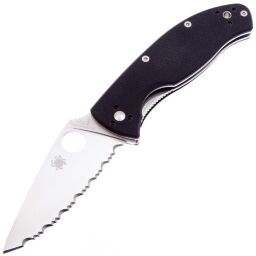 Нож Spyderco Tenacious Serrated сталь 8Cr13MoV рукоять Black G10 (C122GS)