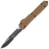 Нож Microtech Ultratech S/E PS Tactical сталь M390 рукоять Tan Frag G10/Aluminum (121-2FRGTTAS)