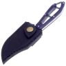 Нож 1-й Цех Сиськи блэквош сталь 440C рукоять Микарта фиолетовая