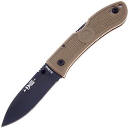 Нож Ka-Bar Dozier Folding Hunter сталь AUS-8 Black рукоять Coyote Brown Zytel (KA4062CB)