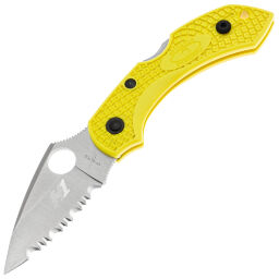 Нож Spyderco Dragonfly 2 Salt serrated сталь H1 рукоять Yellow FRN (C28SYL2)