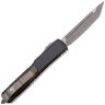 Нож Microtech Ultratech T/E Bronze stonewash сталь M390 рукоять Death Card Aluminium (123-13DCS)