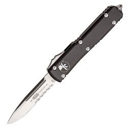Нож Microtech Ultratech S/E PS Satin сталь M390 рукоять Black Aluminium (121-5)