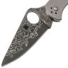 Нож Spyderco Delica 4 сталь VG-10 damascus рукоять титан (C11TIPD)