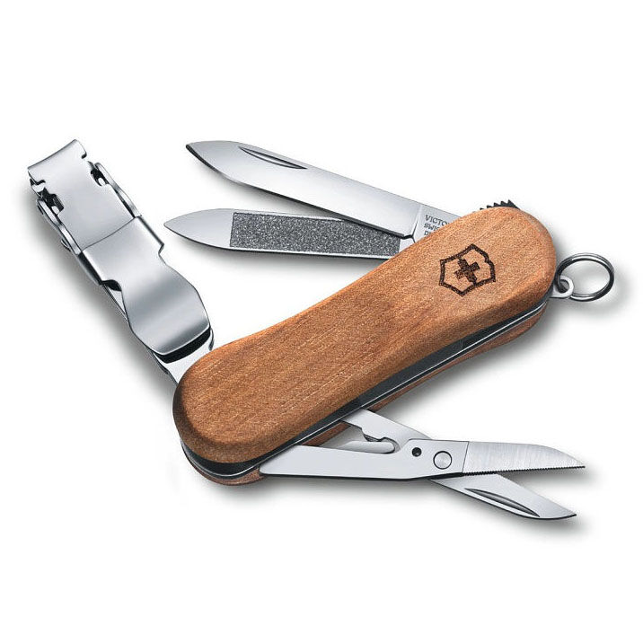 Нож-брелок Victorinox Nail Clip Wood 65мм (0.6461.63)