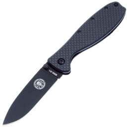 Нож ESEE Zancudo Black сталь D2 рукоять Carbon Fiber (BRKR2CFB)